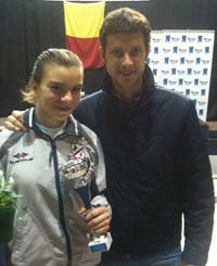 Sofia Sacchetti con il M° Alessandro Nespoli